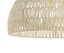 Jonathan Y Campana 20" Woven Rattan Dome LED Pendant