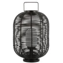 Jonathan Y Kandella 26.7" Outdoor Woven Oval Asian LED Lantern