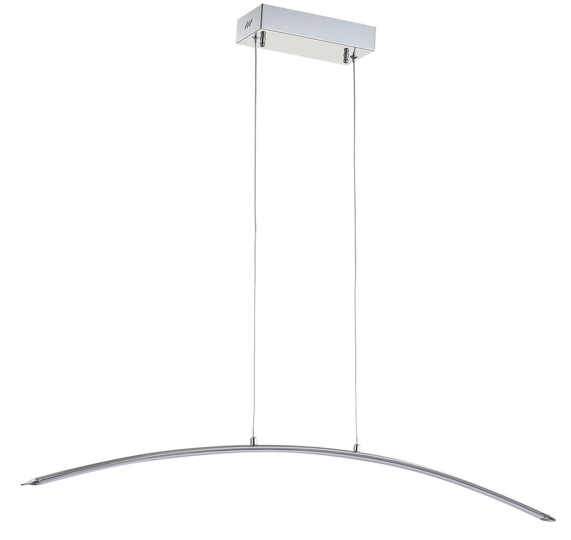 Jonathan Y Roxanna 41.5" Dimmable Adjustable Integrated LED Metal Linear Pendant