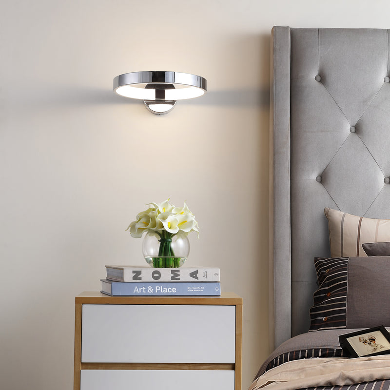 Jonathan Y Nathaniel 12.25" Dimmable Integrated LED Metal Wall Sconce