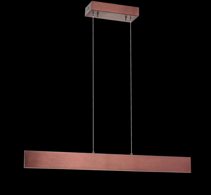 Jonathan Y Draper 32" Dimmable Adjustable Integrated LED Metal Linear Pendant