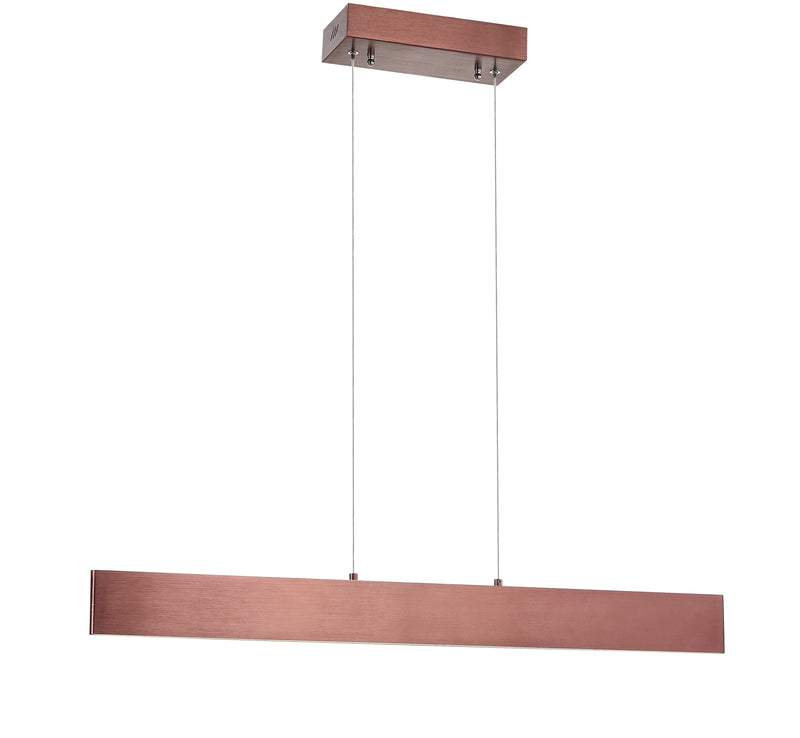 Jonathan Y Draper 32" Dimmable Adjustable Integrated LED Metal Linear Pendant