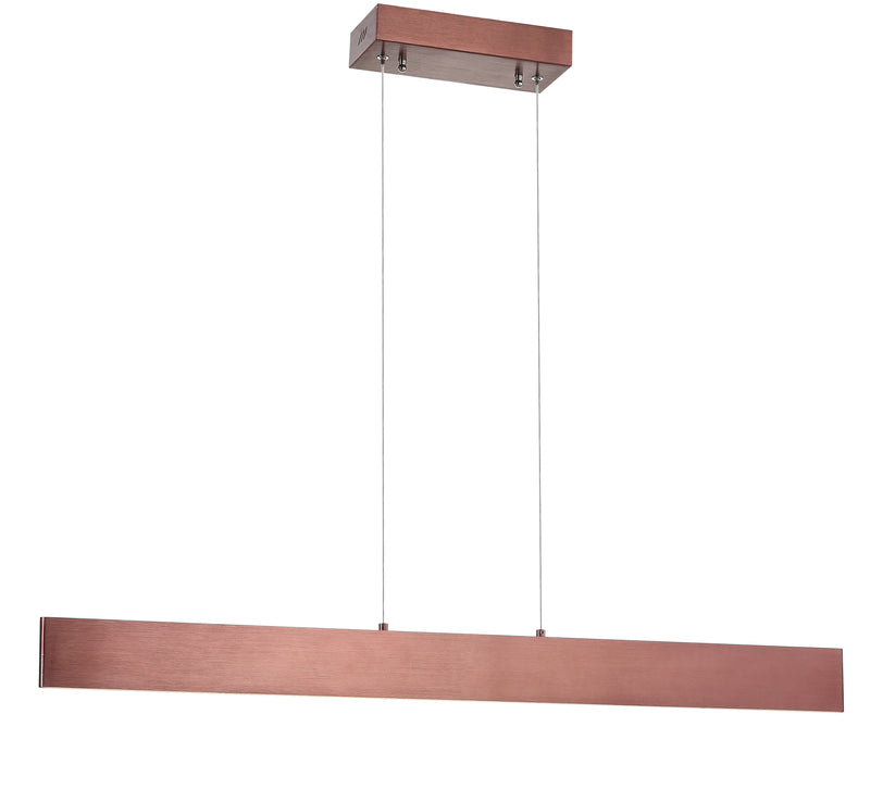 Jonathan Y Draper 40" Dimmable Adjustable Integrated LED Metal Linear Pendant