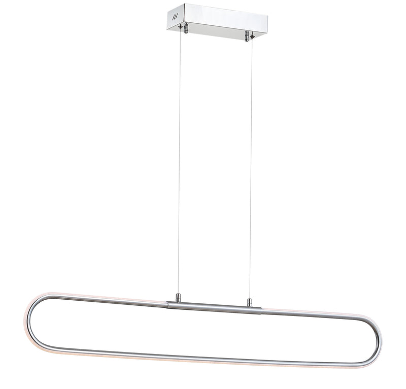 Jonathan Y Ned 39" Dimmable Adjustable Integrated LED Metal Linear Pendant