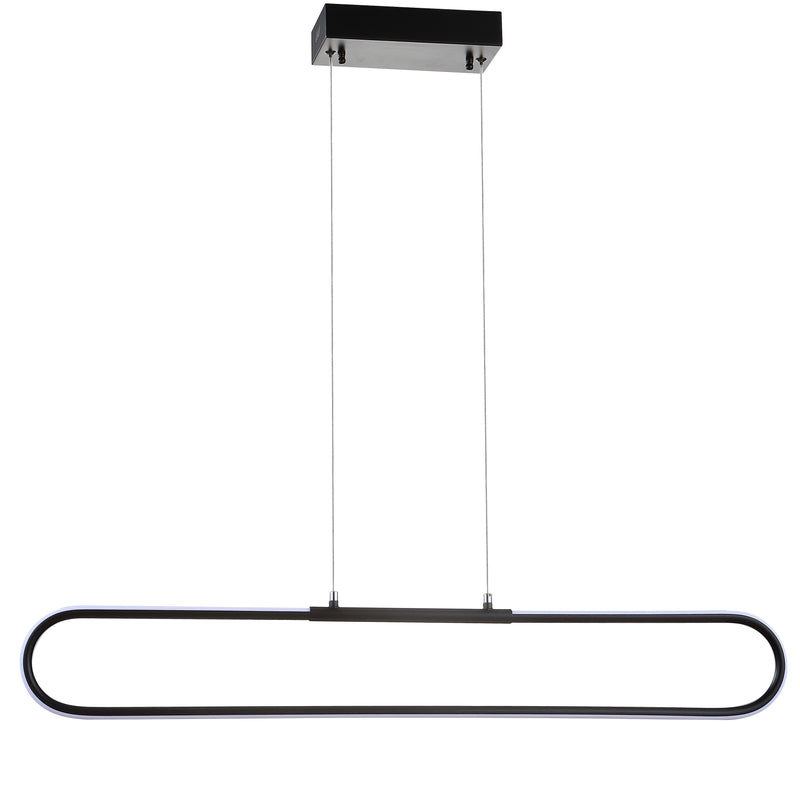 Jonathan Y Ned 39" Dimmable Adjustable Integrated LED Metal Linear Pendant