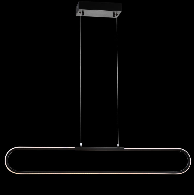 Jonathan Y Ned 39" Dimmable Adjustable Integrated LED Metal Linear Pendant