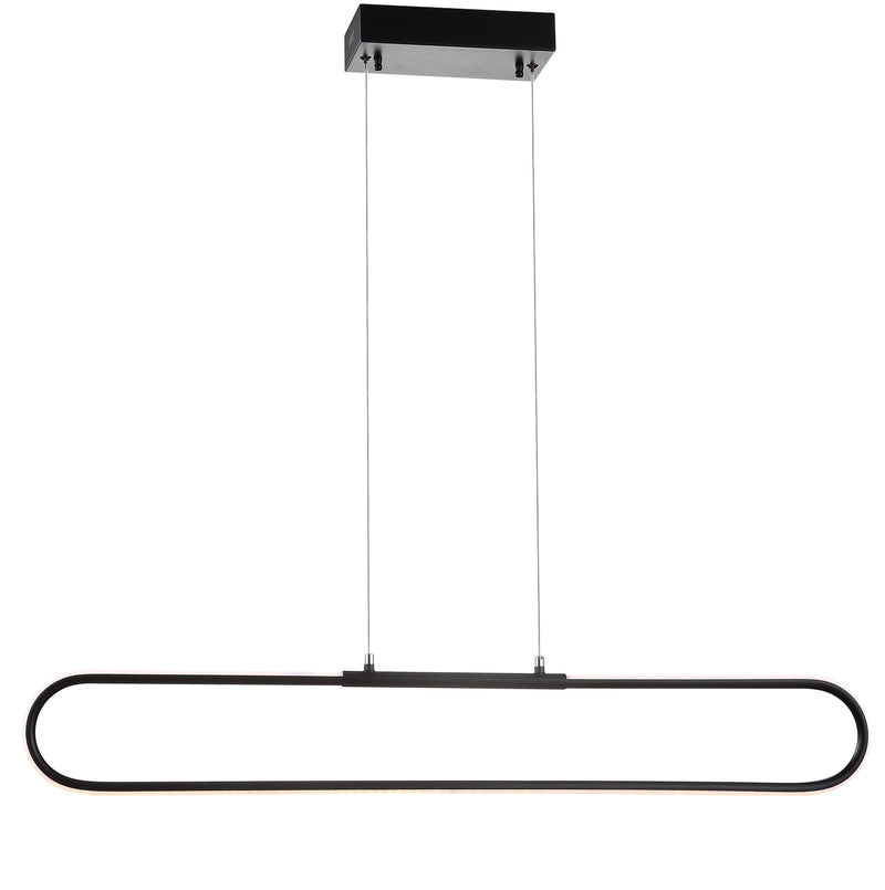 Jonathan Y Ned 39" Dimmable Adjustable Integrated LED Metal Linear Pendant
