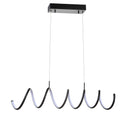 Jonathan Y Ali 31" Dimmable Adjustable Integrated LED Metal Linear Pendant