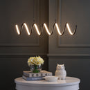 Jonathan Y Ali 31" Dimmable Adjustable Integrated LED Metal Linear Pendant