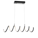 Jonathan Y Ali 31" Dimmable Adjustable Integrated LED Metal Linear Pendant