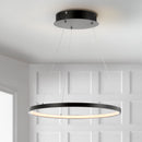 Jonathan Y Bradley 15.7" Round Integrated LED Metal Chandelier