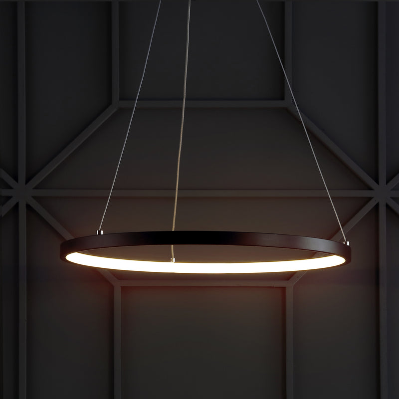 Jonathan Y Bradley 15.7" Round Integrated LED Metal Chandelier