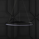 Jonathan Y Brice 23.7" Round Integrated LED Metal Chandelier