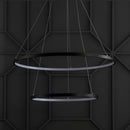 Jonathan Y Brice 24" Round Integrated LED Metal Chandelier