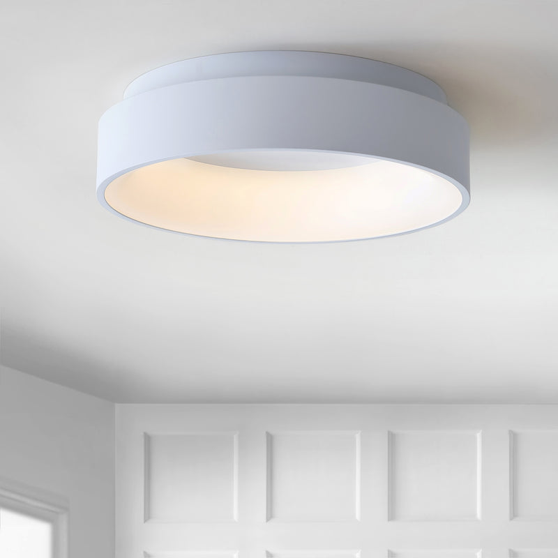 Jonathan Y Ring 17.7" Integrated LED Flush Mount Ceiling Light