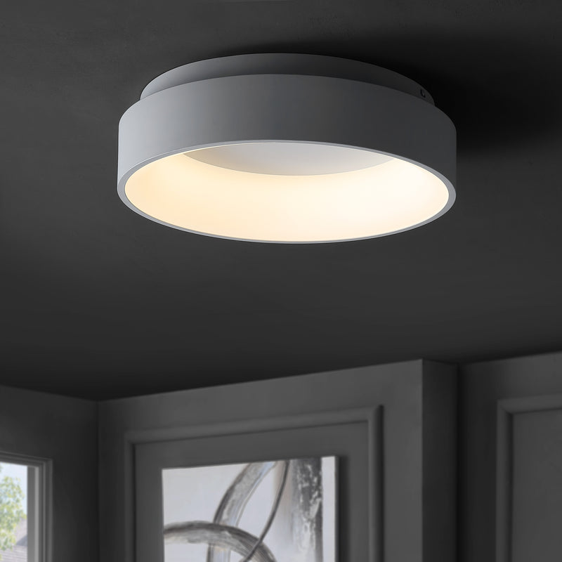 Jonathan Y Ring 17.7" Integrated LED Flush Mount Ceiling Light