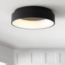Jonathan Y Ring 17.7" Integrated LED Metal Flush Mount Ceiling Light