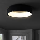 Jonathan Y Ring 17.7" Integrated LED Metal Flush Mount Ceiling Light