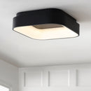 Jonathan Y Rafael 17.7" Integrated LED Metal Flush Mount Ceiling Light