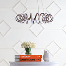 Jonathan Y Cursive 24" Adjustable Spiral Integrated LED Metal Chandelier Ceiling Light
