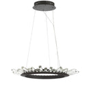Jonathan Y Elsa 24" Adjustable Integrated LED Modern Crystal Pendant