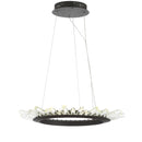 Jonathan Y Elsa 24" Adjustable Integrated LED Modern Crystal Pendant