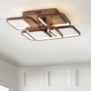 Jonathan Y Sebastian 17.5" Integrated LED Metal Flush Mount Ceiling Light