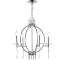 Jonathan Y Laura 23" Crystal/Metal LED Pendant