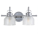 Jonathan Y Virginia 17.25" 2-light Metal/Glass LED Vanity Light