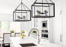 Jonathan Y Anna 21" 4-light Metal/Glass LED Pendant