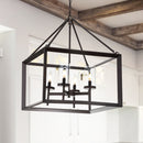 Jonathan Y Anna 21" 4-light Metal/Glass LED Pendant