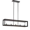 Jonathan Y Anna 38.5" Linear 5-light Metal/Glass LED Pendant
