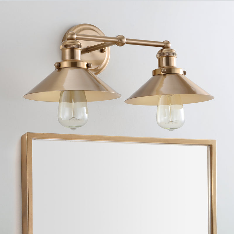 Jonathan Y August 17.5" 2-light Metal Vanity Light