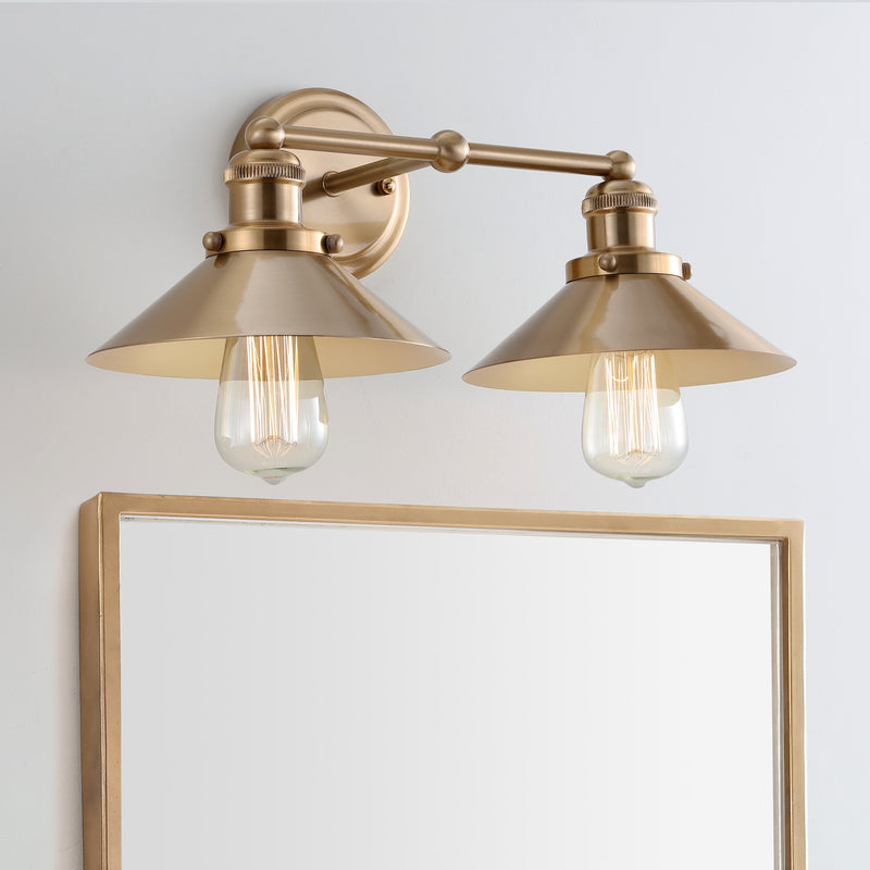 Jonathan Y August 17.5" 2-light Metal Vanity Light