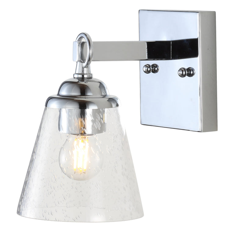 Jonathan Y Marion 5" Hurricane Metal/Glass Vanity