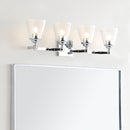 Jonathan Y Marion 28.5" 4-light Hurricane Metal/Glass Vanity Light