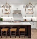 Jonathan Y Pagoda 20" 8-Bulb Lantern Metal LED Pendant