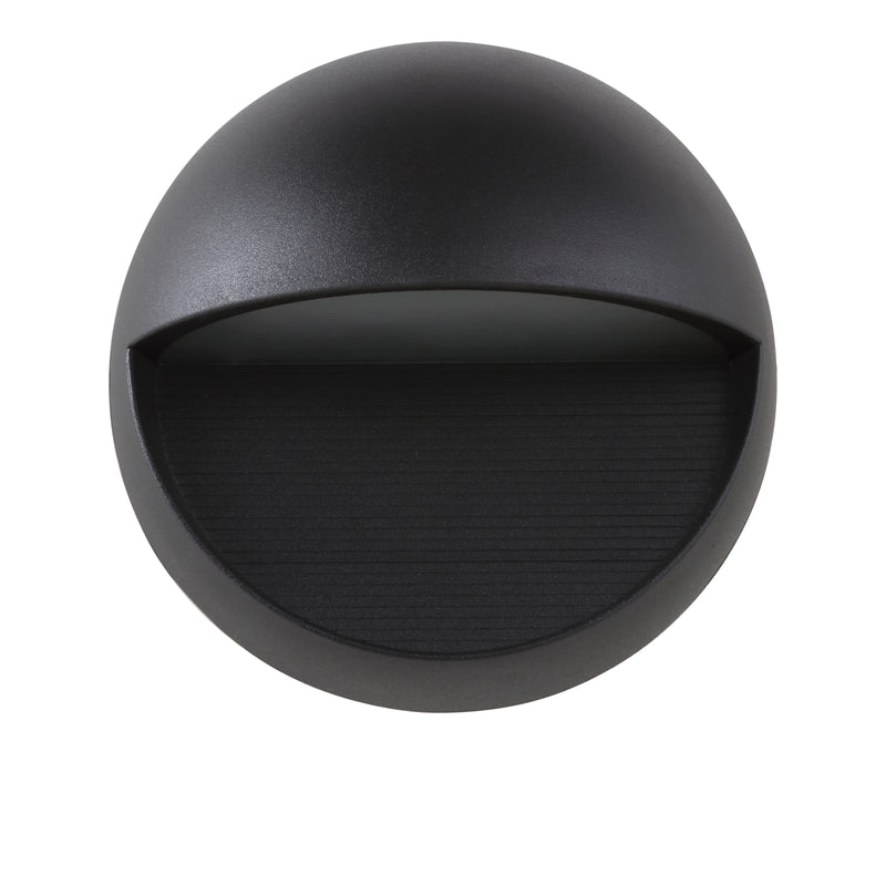 Jonathan Y Orbe 6.25" Outdoor Metal/Glass Integrated LED Sconce