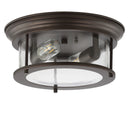 Jonathan Y Lauren 13.25" Metal/Glass LED Flush Mount
