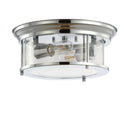 Jonathan Y Lauren 13.25" Metal/Glass LED Flush Mount