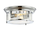 Jonathan Y Lauren 13.25" Metal/Glass LED Flush Mount
