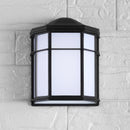 Jonathan Y Henry 9.7" Outdoor Frosted Acrylic/Metal Integrated LED Sconce