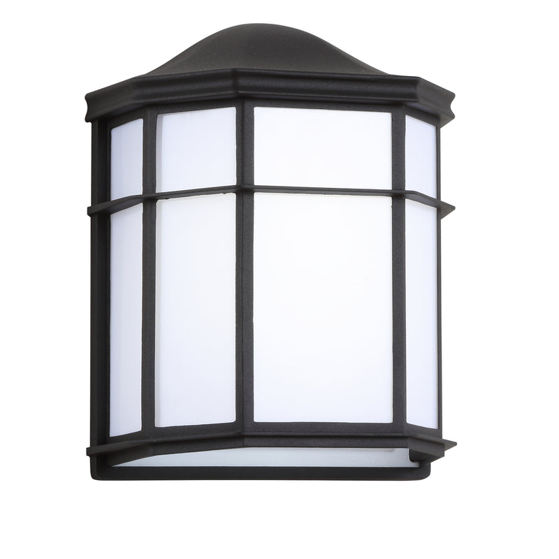 Jonathan Y Henry 9.7" Outdoor Frosted Acrylic/Metal Integrated LED Sconce