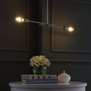 Jonathan Y Turing 30.5" Adjustable Metal LED Linear Pendant