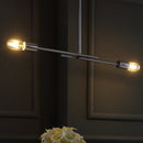 Jonathan Y Turing 30.5" Adjustable Metal LED Linear Pendant