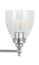 Jonathan Y Marais 22.5" 3-Light Metal/Glass LED Wall Sconce