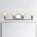 Jonathan Y Marais 30" 4-Light Metal/Glass LED Wall Sconce