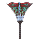 Jonathan Y Dragonfly Tiffany-Style 71" Torchiere LED Floor Lamp