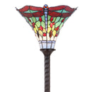 Jonathan Y Dragonfly Tiffany-Style 71" Torchiere LED Floor Lamp