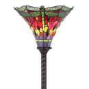Jonathan Y Dragonfly Tiffany-Style 71" Torchiere Floor Lamp